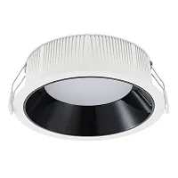 Светильник точечный LED ST755.438.18 ST-Luce чёрный 1 лампа, основание белое в стиле модерн 