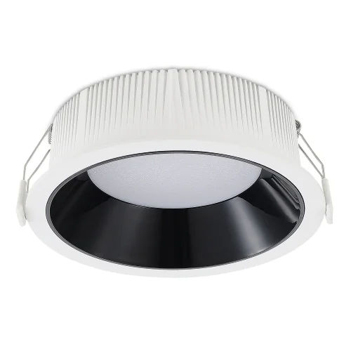 Светильник точечный LED ST755.438.18 ST-Luce чёрный на 1 лампу, основание белое в стиле современный 