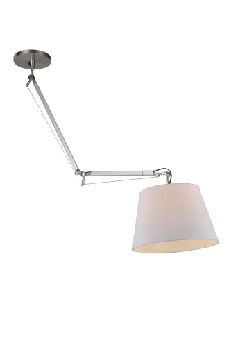 Светильник подвесной Phantom 1867-1P Favourite белый 1 лампа, основание серебряное в стиле современный 