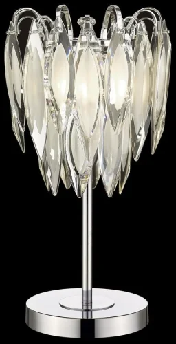 Настольная лампа Orlanda WE144.04.104 Wertmark прозрачная белая 4 лампы, основание хром металл в стиле современный классический 
