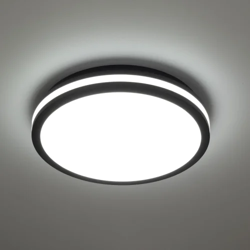 Светильник потолочный LED Luns CL711021V Citilux белый 1 лампа, основание чёрное в стиле современный круглый фото 5