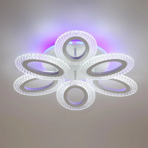 Светильник потолочный LED Clare 8018/60CL Lumion белый на 1 лампу, основание белое в стиле минимализм фото 3
