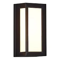 Настенный светильник LED уличный Cubista SL9533.401.01 ST-Luce уличный IP65 чёрный на 1 лампу, плафон белый в стиле хай-тек современный LED