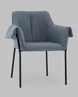 Стул Фальчин рогожка серый УТ000041518 Stool Group, серый/рогожка, ножки/сталь/чёрный, размеры - *****