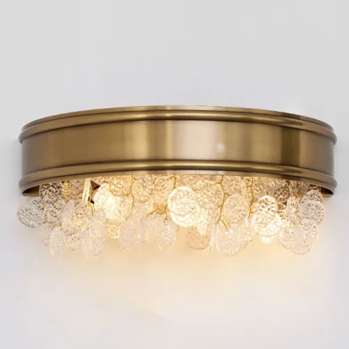 Настенный светильник VERONA WALL B L35 209169-23 ImperiumLoft прозрачный на 3 лампы, основание латунь в стиле современный фото 6