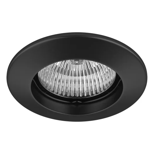 Светильник точечный Lega 011047 Lightstar чёрный 1 лампа, основание чёрное в стиле 10086 