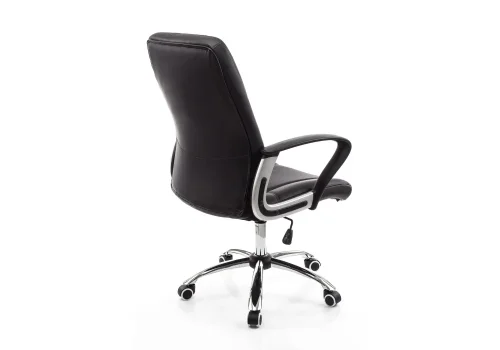 Компьютерное кресло Blanes черное 1733 Woodville, чёрный/искусственная кожа, ножки//, размеры - *1190***630*640 фото 5
