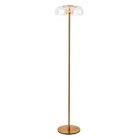 Торшер LED Brandy 4258-1F Favourite прозрачный на 1 лампу, основание латунь в стиле современный 