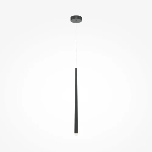Светильник подвесной LED Cascade MOD132PL-L6BK Maytoni чёрный на 1 лампу, основание чёрное в стиле минимализм современный трубочки фото 4