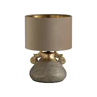 Настольная лампа Junia 5668/1T Lumion коричневая 1 лампа, основание серое керамика в стиле современный 