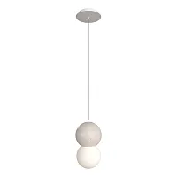 Светильник подвесной Estruzzo SL1512.503.01 ST-Luce белый 1 лампа, основание белое в стиле минимализм молекула шар