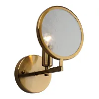 Бра Butera OML-66201-01 Omnilux прозрачный 1 лампа, основание золотое в стиле современный 