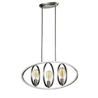 Светильник подвесной Olympic VL5115P03 Vele Luce без плафона никель на 3 лампы, основание никель в стиле современный 