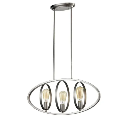 Светильник подвесной Olympic VL5115P03 Vele Luce без плафона никель на 3 лампы, основание никель в стиле современный 