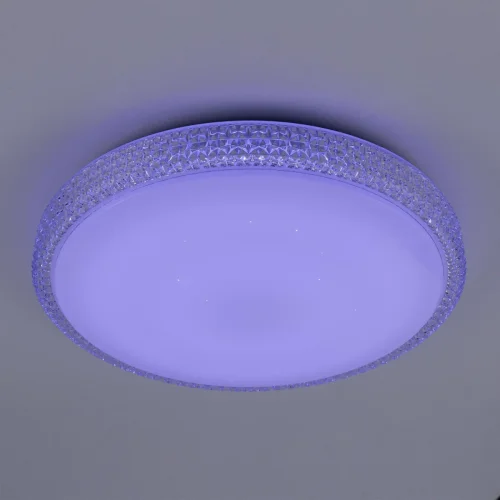 Светильник потолочный LED с пультом Альпина Смарт CL718A40G Citilux белый 1 лампа, основание белое в стиле модерн с пультом фото 5