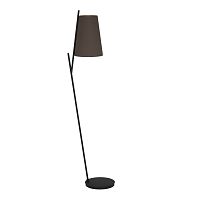Торшер Petrosa 390197 Eglo  серый 1 лампа, основание чёрное в стиле современный
