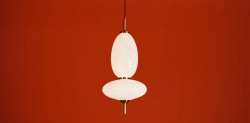 Светильник подвесной LED Solare FR5594PL-L11B Freya белый на 1 лампу, основание чёрное в стиле современный фото 7