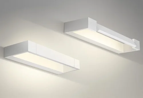 Бра LED CLT 028W WH Crystal Lux белый на 1 лампу, основание белое в стиле современный фото 4
