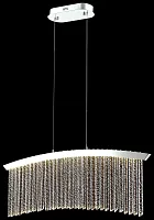 Светильник подвесной LED Helma WE465.01.143 Wertmark прозрачный 1 лампа, основание хром в стиле арт-деко современный 