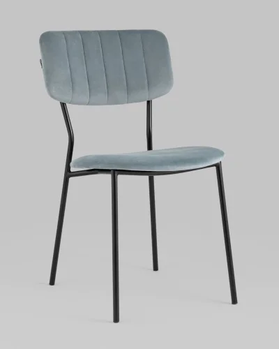 Стул Бандо велюр серый УТ000035325 Stool Group, серый/велюр, ножки/металл/чёрный, размеры - ***** фото 3