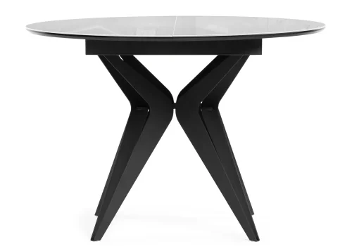 Стеклянный стол Рикла 110(150)х110х76 белый / черный 553564 Woodville столешница белая из стекло фото 6