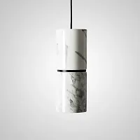 Светильник подвесной ROGERD White 208595-23 ImperiumLoft белый 1 лампа, основание чёрное в стиле современный 
