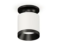 Светильник накладной XS7401083 Ambrella light белый 1 лампа, основание чёрное в стиле модерн хай-тек круглый