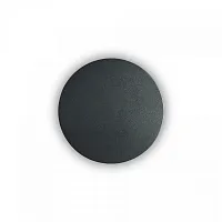 Бра LED COVER AP D15 ROUND NERO Ideal Lux чёрный на 1 лампу, основание чёрное в стиле современный 