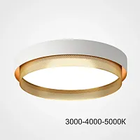 Светильник потолочный MALIA D45 White Brass Трехцветный свет 223850-23 ImperiumLoft белый на 1 лампу, основание белое в стиле скандинавский минимализм современный 