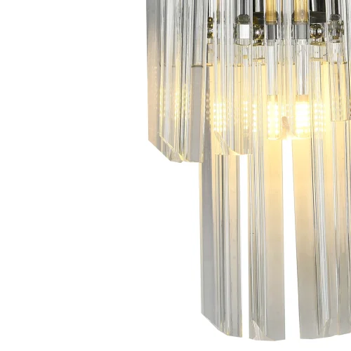 Бра MAJESTIC 81433/1W CHROME Natali Kovaltseva прозрачный на 2 лампы, основание хром в стиле современный фото 3