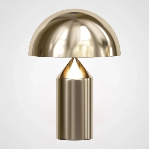 Настольная лампа Atollo Table Lamp gold H35 185363-22 ImperiumLoft золотая на 1 лампу, основание золотое металл в стиле американский современный 