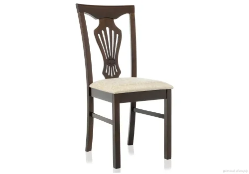 Cтул Арфа каппучино 1587 Woodville, /ткань, ножки/массив гевеи дерево/коричневый капучино, размеры - ****420*470 Cтул Арфа каппучино 1587 Woodville, /ткань, ножки/массив гевеи дерево/коричневый капучино, размеры - ****420*470