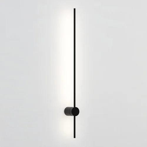 Настенный светильник Wall LINES L80 Black 178037-26 ImperiumLoft чёрный на 1 лампа, основание чёрное в стиле минимализм 