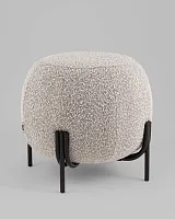 Пуф Флик new ткань букле серо-бежевый УТ000040000 Stool Group на 1 , основание в стиле современный 