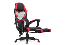 Компьютерное кресло Brun red / black 15401 Woodville, красный чёрный/сетка ткань, ножки/пластик/чёрный, размеры - *1200***610*