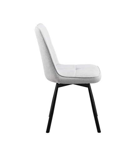Стул Boun, вращающийся, серый, сиденье УТ000040518 Stool Group, серый/рогожка, ножки/металл/чёрный, размеры - *855**** фото 2