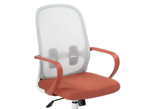 Компьютерное кресло Bust gray / red / white 15797 Woodville, серый красный/ткань, ножки/пластик/белый, размеры - *1110***600*600 фото 7