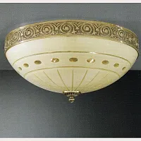 Люстра потолочная  PL 7104/4 Reccagni Angelo бежевая на 4 лампы, основание золотое в стиле классический 