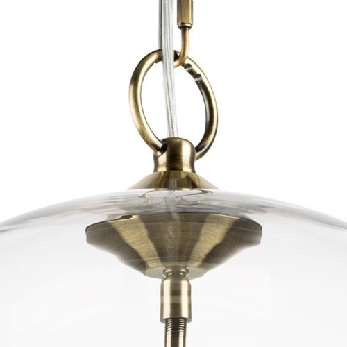 Светильник подвесной Sferico 729131 Lightstar прозрачный 3 лампы, основание латунь в стиле арт-деко  фото 5