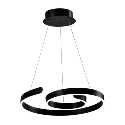 Светильник подвесной LED Judo V1951-PL Moderli чёрный 1 лампа, основание чёрное в стиле хай-тек кольца фото 3
