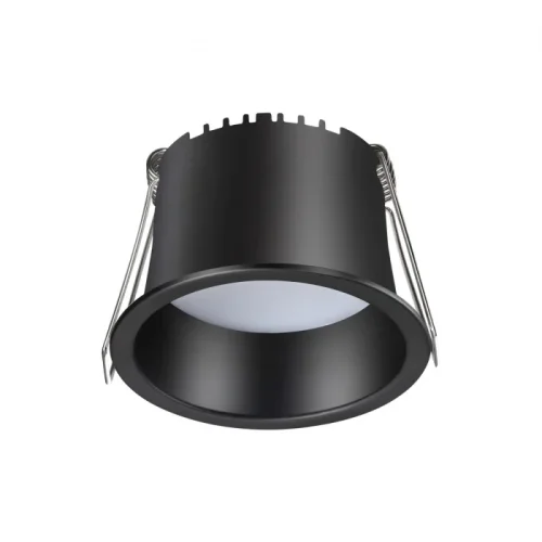 Светильник точечный LED Tran 358898 Novotech чёрный 1 лампа, основание чёрное в стиле современный хай-тек 