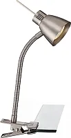 Настольная лампа на прищепке 2476L Globo матовая никель 1 лампа, основание матовое никель металл в стиле 10080 