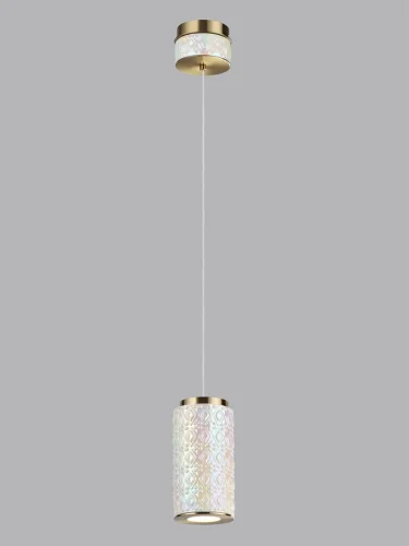 Светильник подвесной Lulu 5454/5L Odeon Light белый на 1 лампу, основание античное бронза латунь в стиле современный скандинавский фото 4 Светильник подвесной Lulu 5454/5L Odeon Light белый на 1 лампу, основание античное бронза латунь в стиле современный скандинавский фото 4