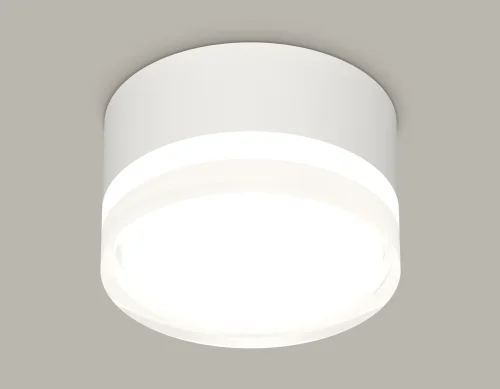 Светильник накладной XS8101023 Ambrella light белый 1 лампа, основание белое в стиле современный хай-тек круглый фото 3
