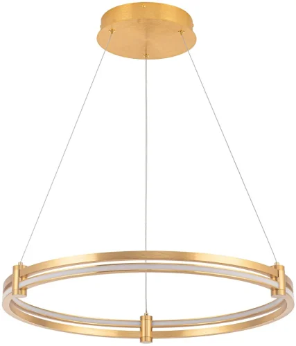 Светильник подвесной LED с пультом Ring 4006/05/01P Stilfort бронзовый 1 лампа, основание бронзовое в стиле современный хай-тек с пультом кольца