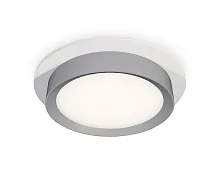 Светильник точечный XC8050004 Ambrella light серебряный 1 лампа, основание белое в стиле хай-тек 