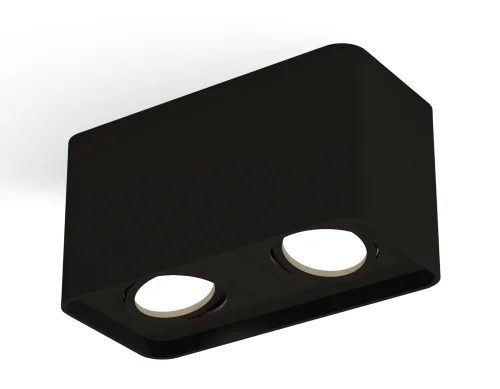 Светильник накладной XS7851010 Ambrella light чёрный 2 лампы, основание чёрное в стиле хай-тек современный прямоугольный фото 2