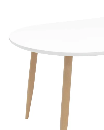 Стол обеденный Берген, раскладной, 160-220*90, белый УТ000003492 Stool Group столешница белая из мдф фото 5