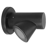 Настенный светильник уличный Brooklyn A2063AL-1BK Arte Lamp уличный IP54 чёрный на 1 лампу, плафон чёрный в стиле современный GU10
