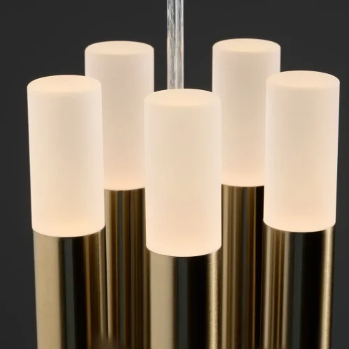 Светильник подвесной LED Wands FR6130PL-L30B Freya белый на 1 лампу, основание латунь в стиле современный фото 8